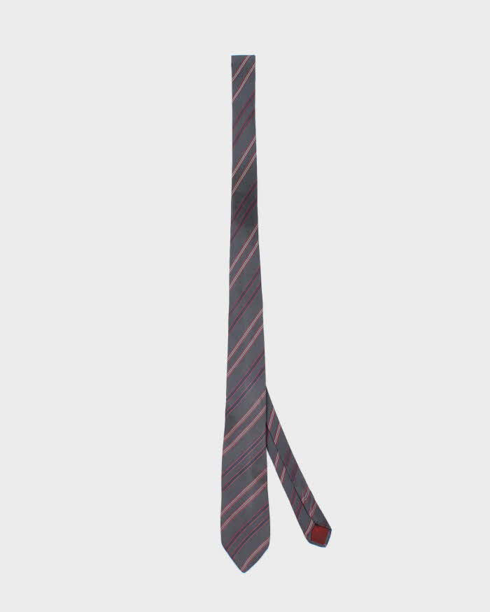 Vintage 80's Yves Saint Laurent Striped Silk Tie