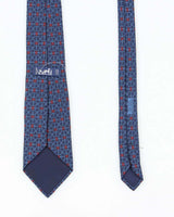 Vintage 80's Hermes All Over Print Silk Tie