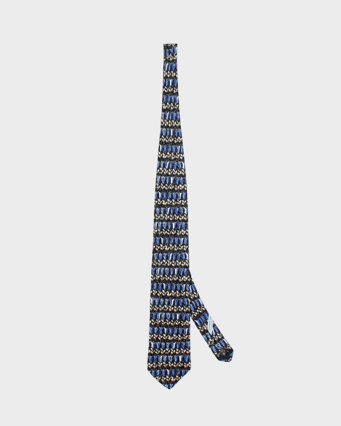 Vintage Ermenegildo Zegna Tulip Patterned Silk Tie