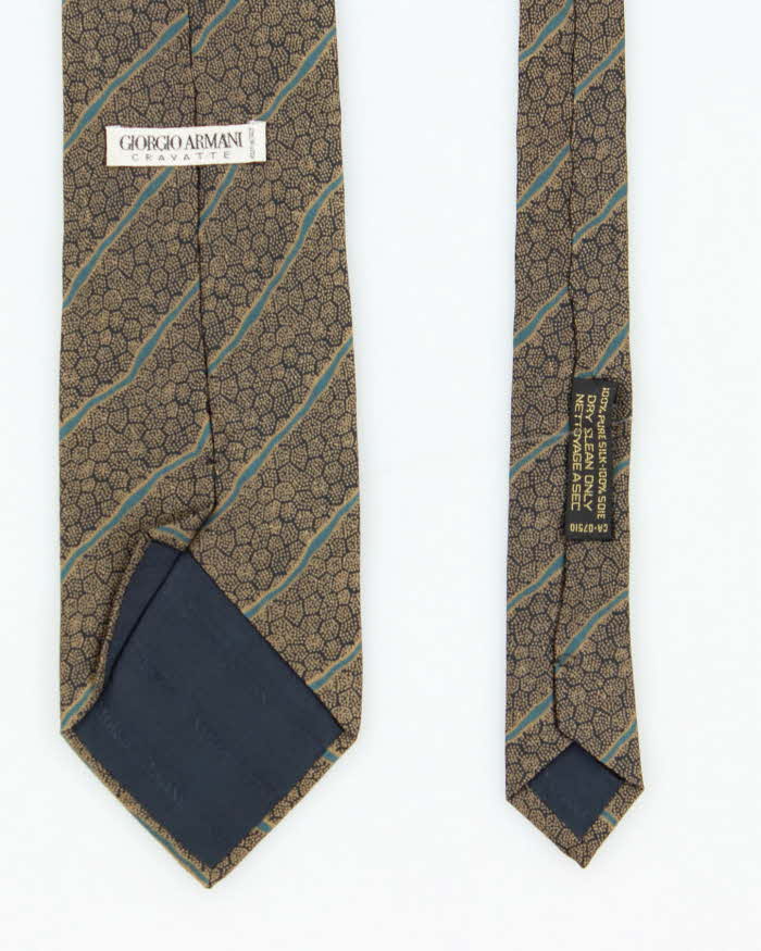 Vintage 90s Giorgio Armani Patterned Silk Cravatte