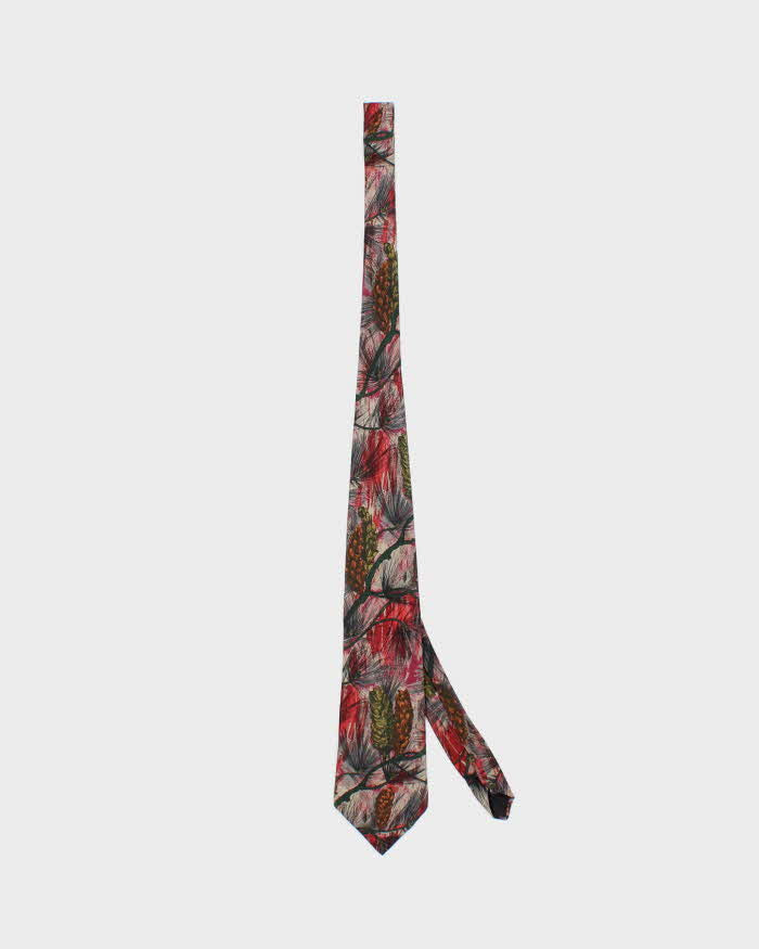 Vintage Yves Saint Laurent Floral Silk Tie