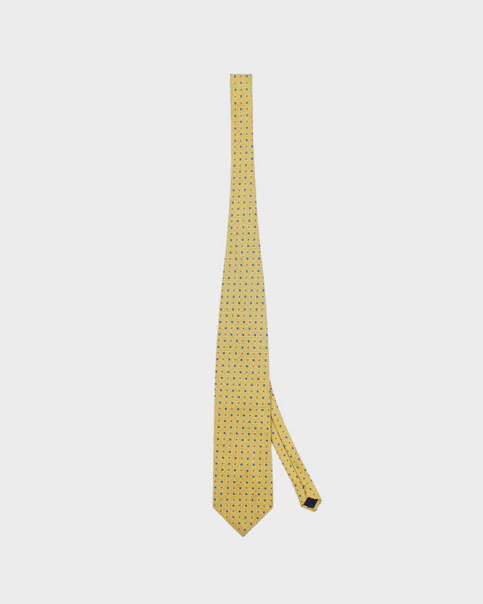 Vintage Gucci Gold Patterned Silk Tie