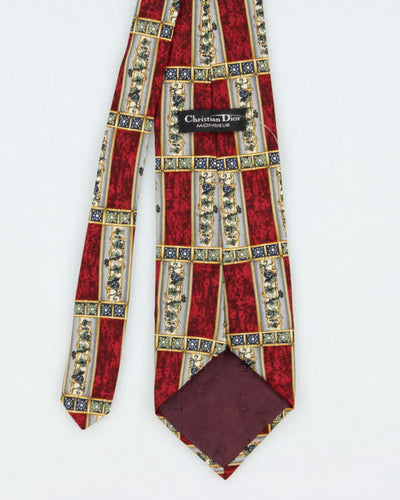 Vintage 90s Christian Dior Silk Tie