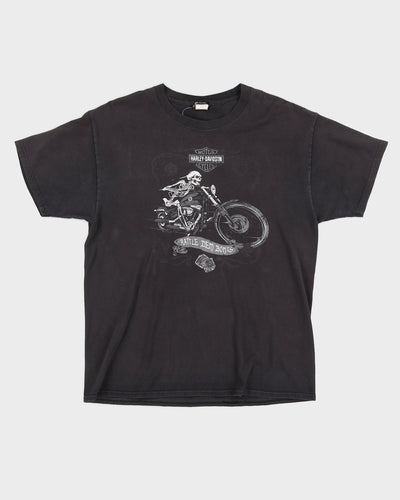 Harley Davidson Skeleton Motorbike T-Shirt - L