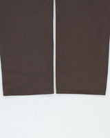 Vintage Y2K 00s Hugo Boss 'Miner' Brown Wide Leg Insulated Trousers - W36 L32