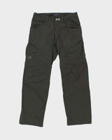 Vintage Y2K 00s Arc'teryx 'Cronin' Khaki Low-Rise Soft Shell Wide Leg Hiking Trousers - W32 L32