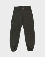 Vintage Y2K 00s Arc'teryx Khaki 'Jasp' Low-Rise Soft Shell Straight Leg Elastic Hiking Trousers - W30 L32