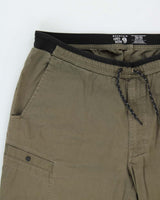 Vintage Mountain Hardwear Khaki 'AP' Canvas Straight Leg Hiking Trousers - W36 L30