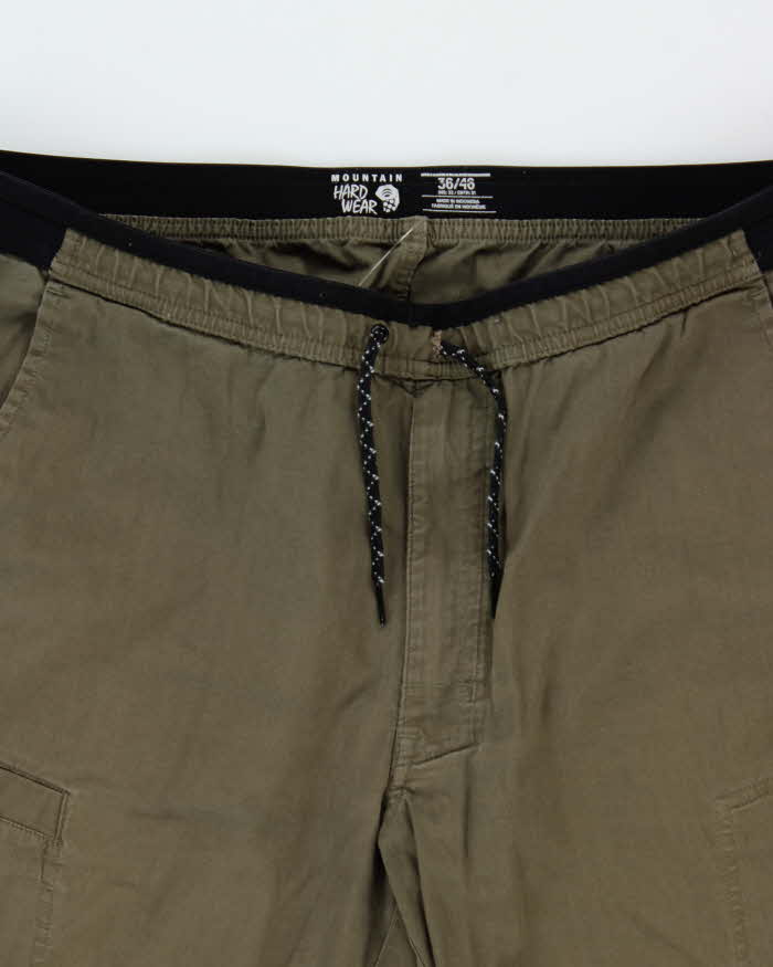Vintage Mountain Hardwear Khaki 'AP' Canvas Straight Leg Hiking Trousers - W36 L30