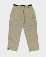 Vintage Y2K 00s The North Face Khaki Relaxed Fit Convertible Wide Leg Hiking Trousers - W34 L32