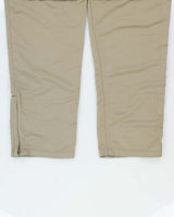 Vintage Y2K 00s The North Face Khaki Relaxed Fit Convertible Wide Leg Hiking Trousers - W34 L32