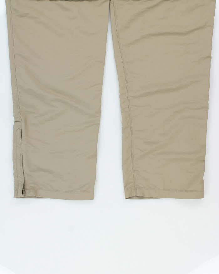 Vintage Y2K 00s The North Face Khaki Relaxed Fit Convertible Wide Leg Hiking Trousers - W34 L32