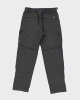 Vintage The North Face Slate Grey Relaxed Fit Convertible Straight Leg Hiking Trousers - W33 L32