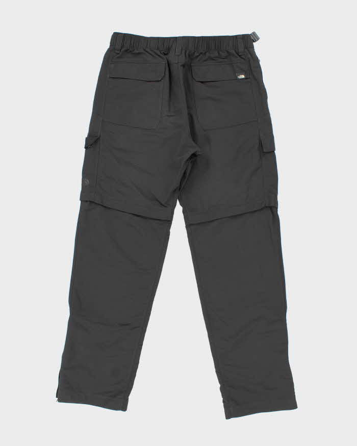 Vintage The North Face Slate Grey Relaxed Fit Convertible Straight Leg Hiking Trousers - W33 L32