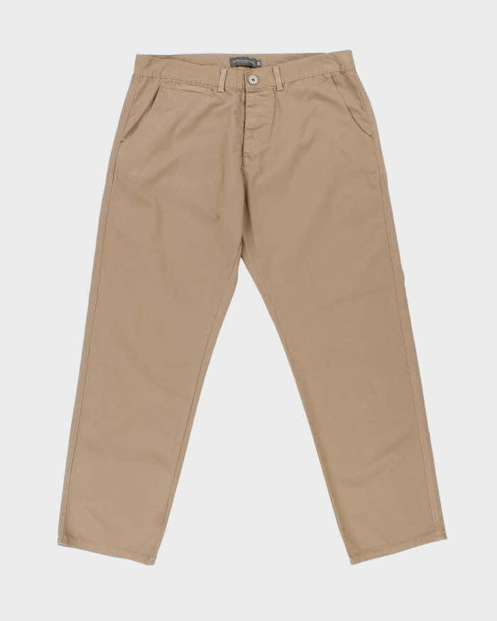 Vintage Y2K 00s Christian Audiger Khaki Cotton Relaxed Fit Chino Trousers - W37 L31