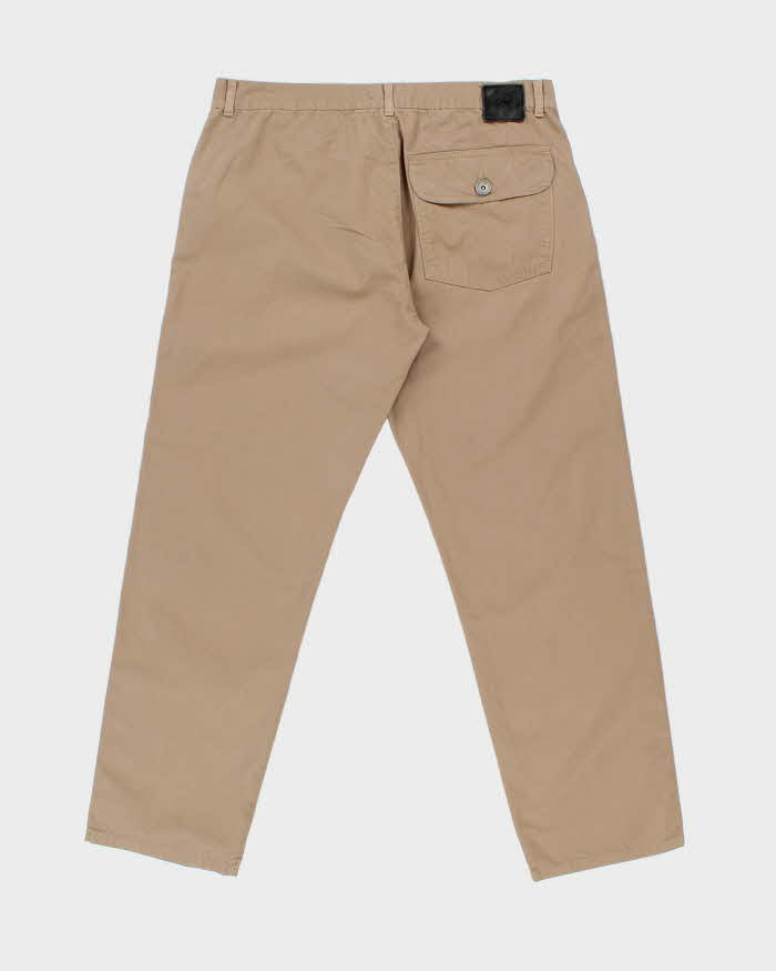 Vintage Y2K 00s Christian Audiger Khaki Cotton Relaxed Fit Chino Trousers - W37 L31