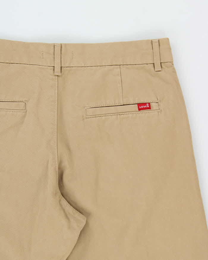 Vintage Levi's Khaki Mid-Rise Wide Leg 'Baggy' Heavyweight Chino Trousers - W30 L31