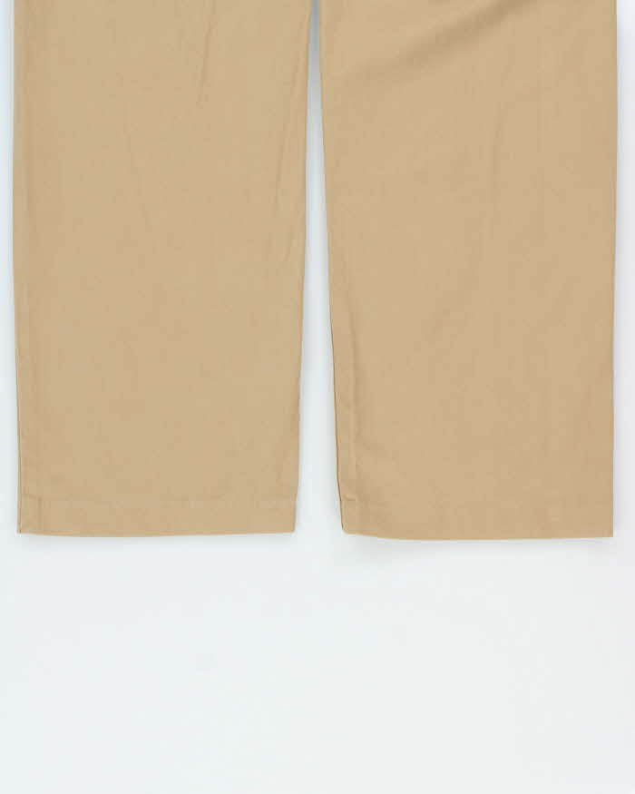 Vintage Levi's Khaki Mid-Rise Wide Leg 'Baggy' Heavyweight Chino Trousers - W30 L31