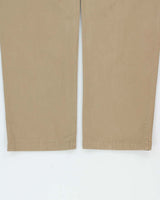 Vintage Y2K 00s Tommy Hilfiger Khaki Double Pleated Relaxed Fit Wide Leg Chino Trousers - W34 L33