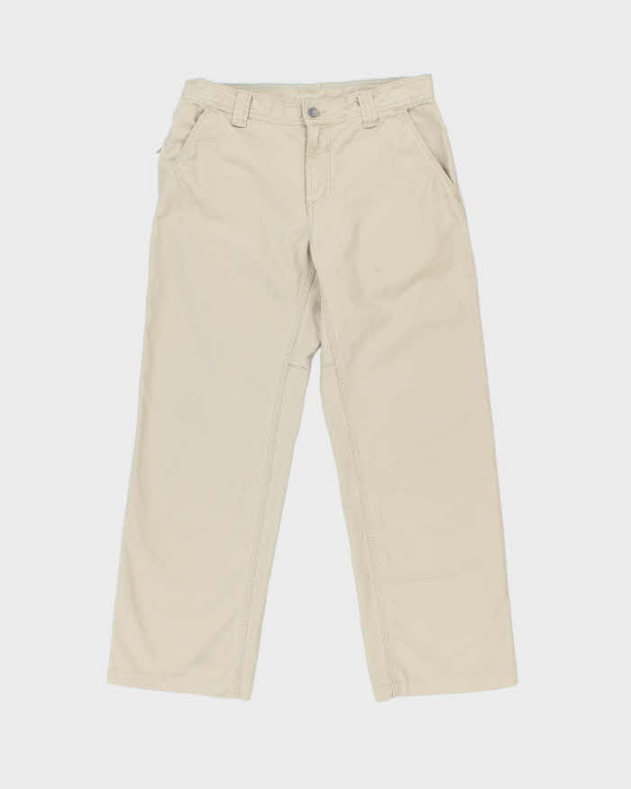 Vintage Y2K 00s Columbia Desert Khaki Omni-Shield Canvas Wide Leg Technical Trousers - W34 L30