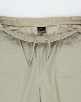 Vintage 2000 Nike Khaki Lightweight Shell Baggy Wide Leg Tracksuit Bottoms - W34 L32