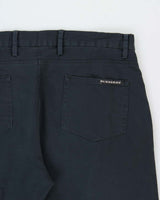 Vintage Y2K 00s Burberry Golf Navy Canvas Denim Straight Leg Trousers - W36 L28