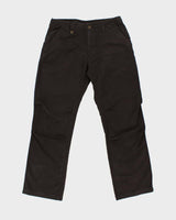 Vintage Y2K 00s Columbia Brown Mid Rise Heavyweight Linen Blend Relaxed Fit Straight Leg Trousers - W34 L30