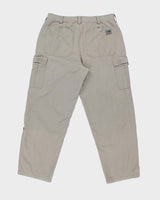 Vintage Y2K 00s The North Face A5 Series Khaki Wide Leg Canvas Technical Trousers - W36 L32