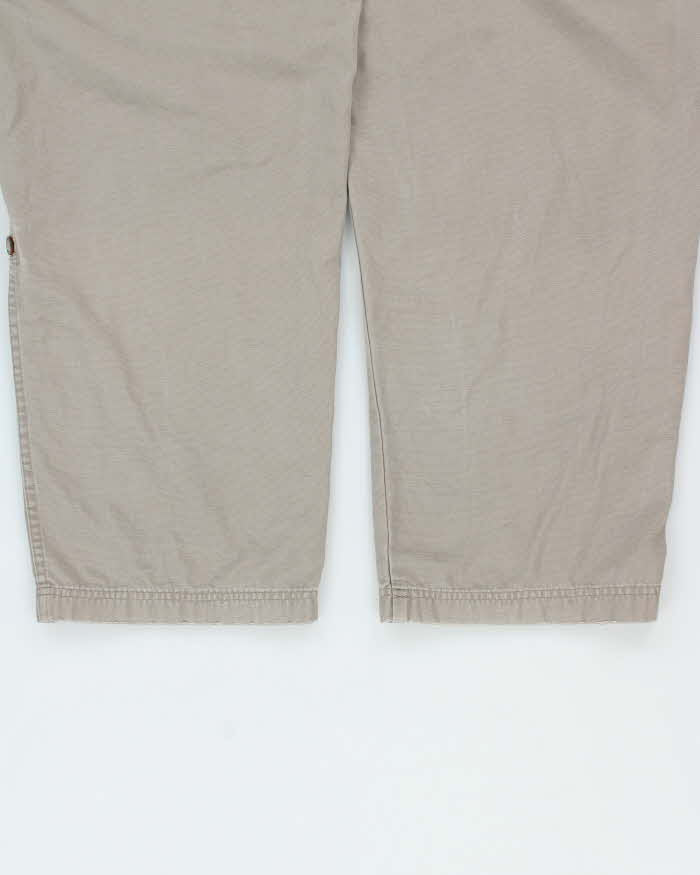 Vintage Y2K 00s The North Face A5 Series Khaki Wide Leg Canvas Technical Trousers - W36 L32