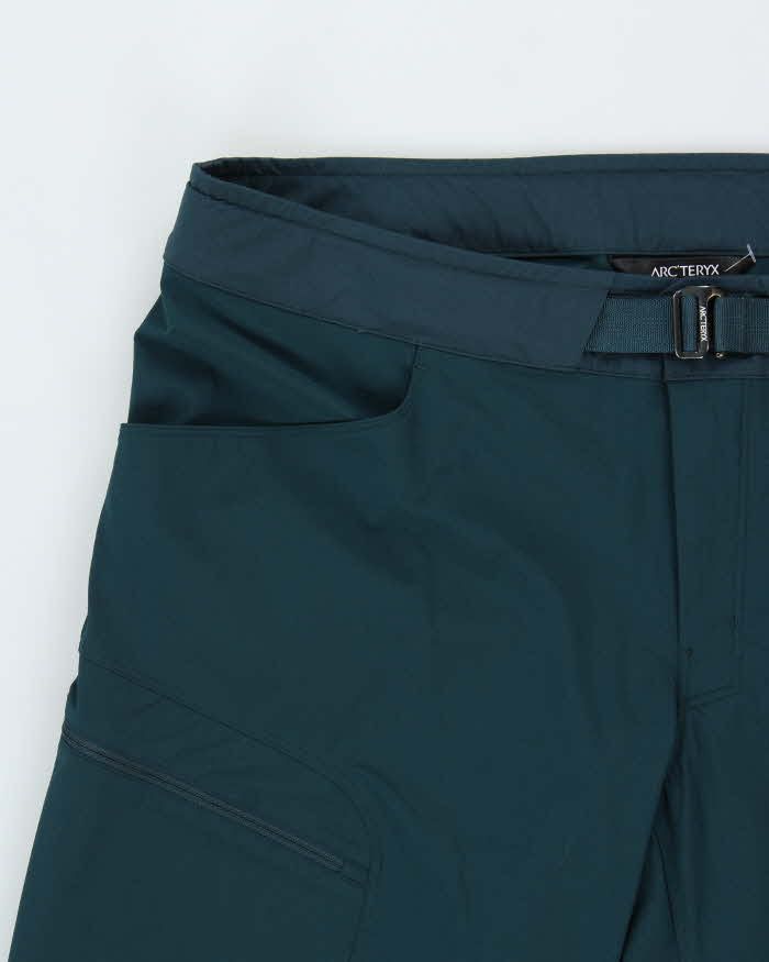 2019 Arc'teryx Teal 'Lefroy Pant' Lightweight Belted Straight Leg Walking Trousers - W38 L32