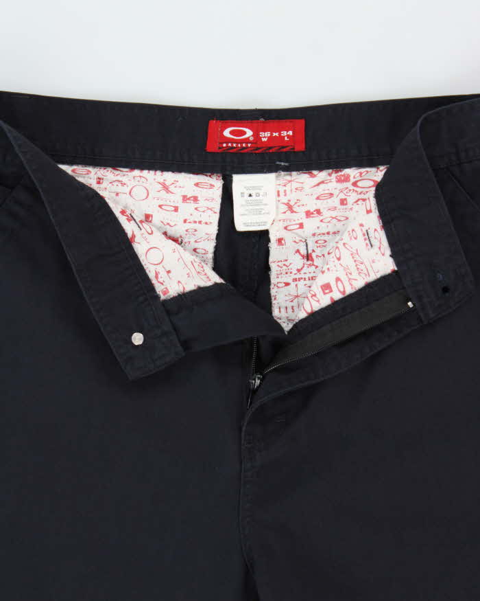 Vintage Y2K 00s Oakley Navy Technical Canvas Relaxed Straight Leg
