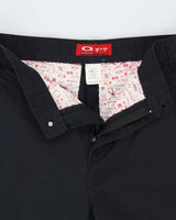 Vintage Y2K 00s Oakley Navy Technical Canvas Relaxed Straight Leg 'O' Chino Trousers - W36 L34