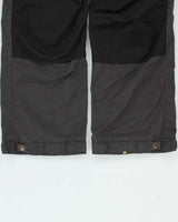Fjall Raven Vidda Pro G-1000 Dark Grey Canvas Straight Leg Hiking Trousers - W34 L32