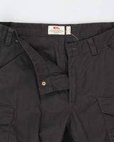 Fjall Raven Vidda Pro G-1000 Dark Grey Canvas Straight Leg Hiking Trousers - W34 L32