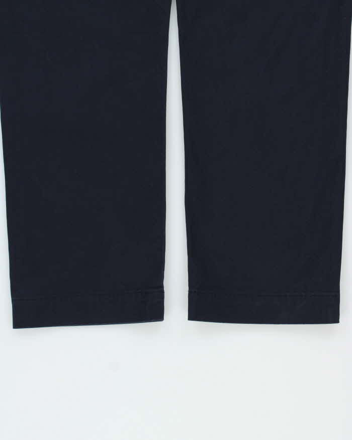 Vintage Polo Ralph Lauren Navy Stretch Straight Fit Casual Chino Trousers - W35 L30