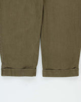 Vintage Y2K 00s Polo Ralph Lauren Khaki Double Pleated Hammond Cuffed Relaxed Leg Trousers - W30 L30