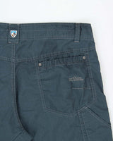 Vintage Y2K 00s Kuhl Teal Mid Rise Contrast Stitch Canvas Relaxed Straight Leg Hiking Trousers - W38 L32