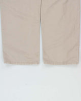 Vintage Carhartt B260 Tan Khaki Canvas Dungaree Fit Carpenter Trousers - W34 L32