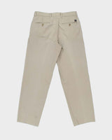 Vintage Y2K 00s Hugo Boss Khaki Lightweight Canvas Pleated Relaxed Straight Leg 'Mike' Chino Trousers - W32 L32