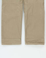 Khul Khaki 'Rydr' Heavyweight Patina Dye Canvas Straight Leg Hiking Trousers - W33 L32
