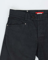 Vintage '07 Y2K Prada Mid-Rise Canvas Denim Straight Leg Trousers - W34 L30