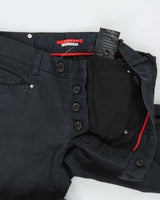 Vintage '07 Y2K Prada Mid-Rise Canvas Denim Straight Leg Trousers - W34 L30