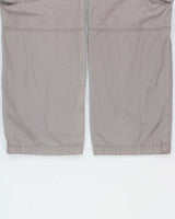 Vintage Y2K 00s Nike Grey Canvas Relaxed Fit Wide Leg Cargo Trousers - W34 L31