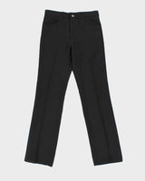 Vintage 1990s Wrangler Black Sta-Prest High-Rise Bootcut Trousers - W31 L34