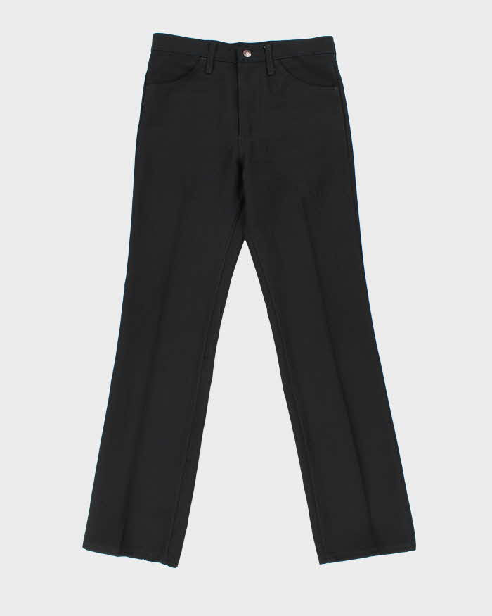 Vintage 1990s Wrangler Black Sta-Prest High-Rise Bootcut Trousers - W31 L34