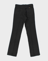 Vintage 1990s Wrangler Black Sta-Prest High-Rise Bootcut Trousers - W31 L34