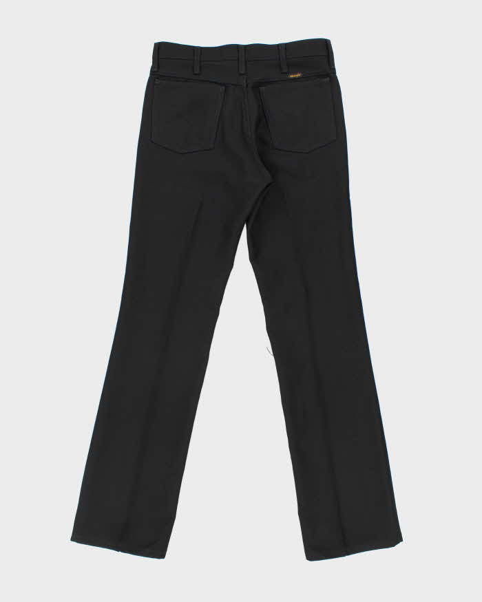 Vintage 1990s Wrangler Black Sta-Prest High-Rise Bootcut Trousers - W31 L34