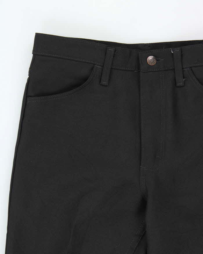 Vintage 1990s Wrangler Black Sta-Prest High-Rise Bootcut Trousers - W31 L34