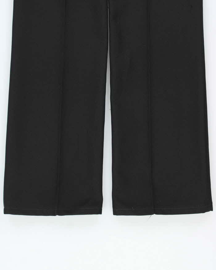 Vintage 1990s Wrangler Black Sta-Prest High-Rise Bootcut Trousers - W31 L34