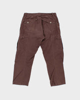 Vintage Y2K 00s Arc'teryx Brown Low-Rise Canvas Relaxed Straight Leg Technical Trousers - W35 L28
